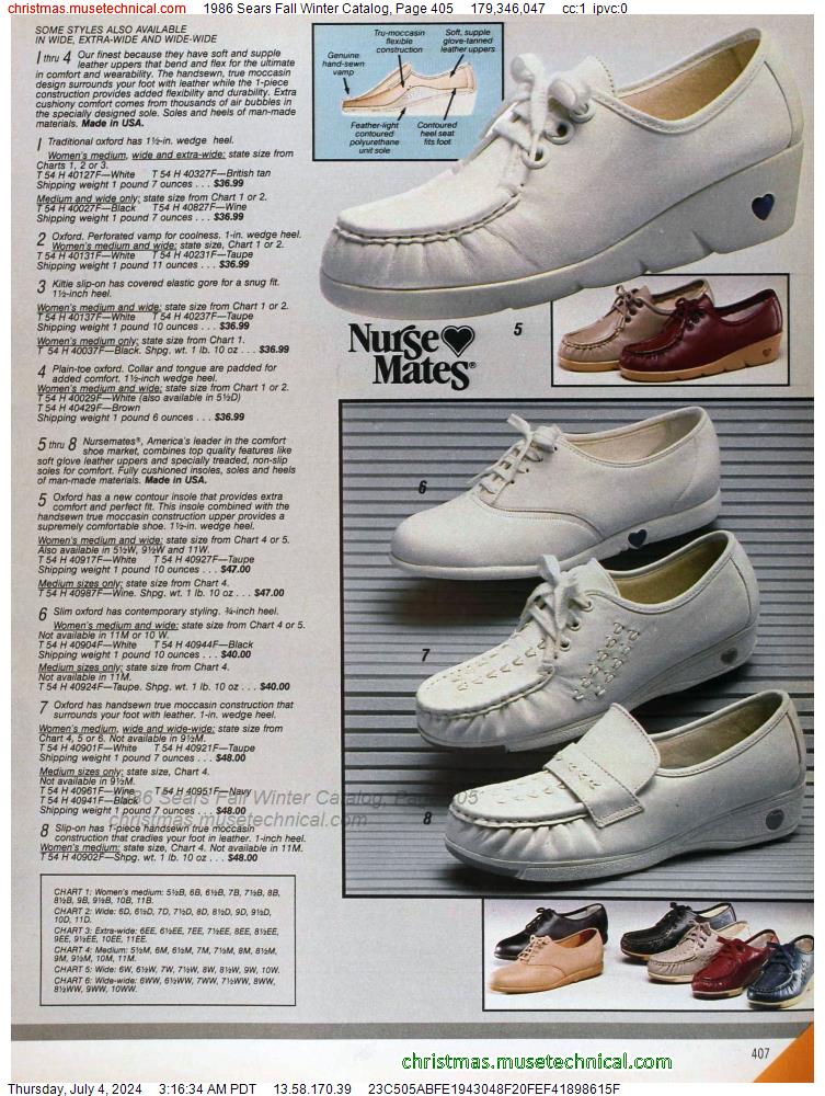1986 Sears Fall Winter Catalog, Page 405