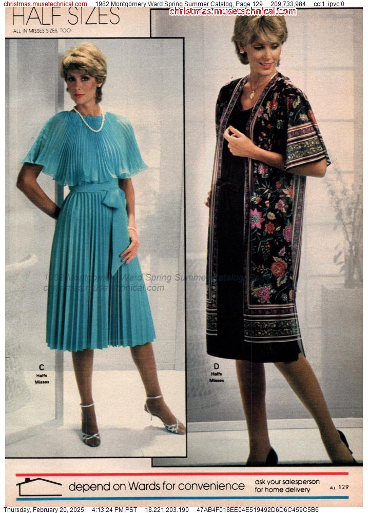 1982 Montgomery Ward Spring Summer Catalog, Page 129