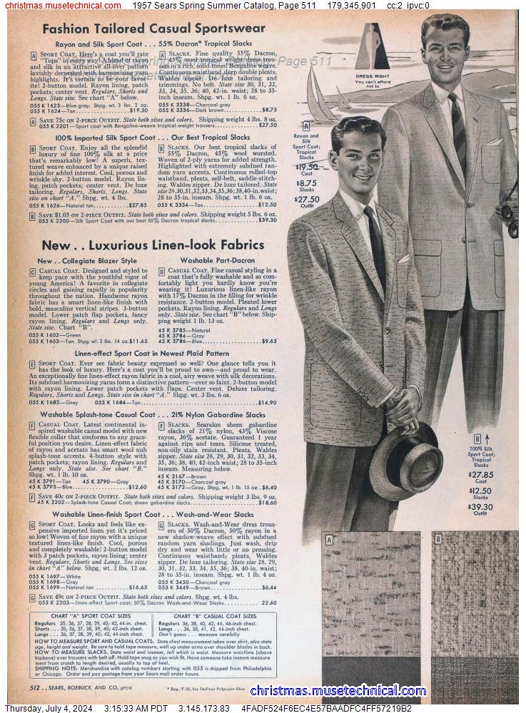 1957 Sears Spring Summer Catalog, Page 511