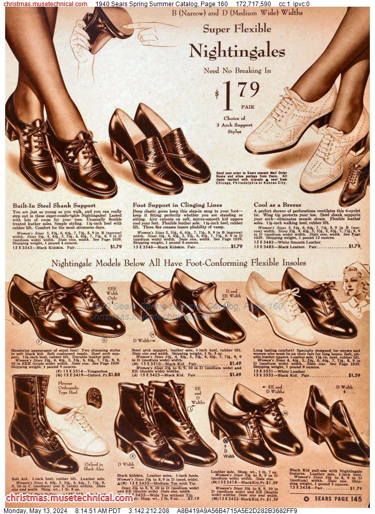 1940 Sears Spring Summer Catalog, Page 160
