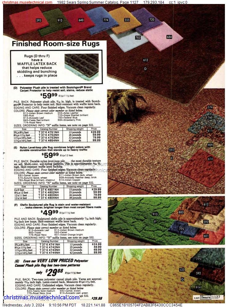 1982 Sears Spring Summer Catalog, Page 1127