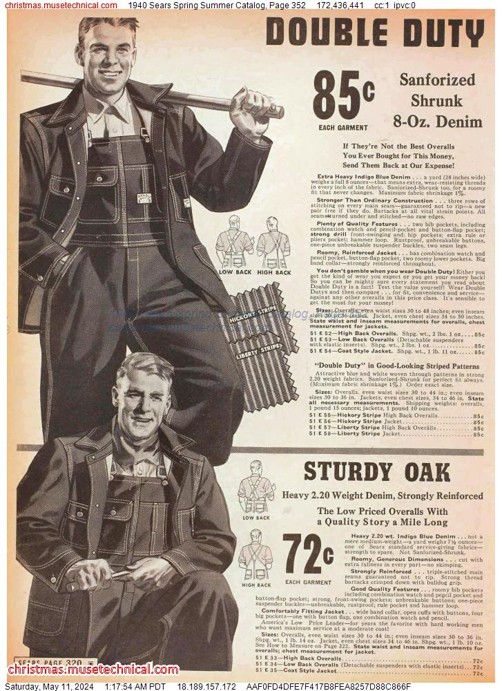 1940 Sears Spring Summer Catalog, Page 352