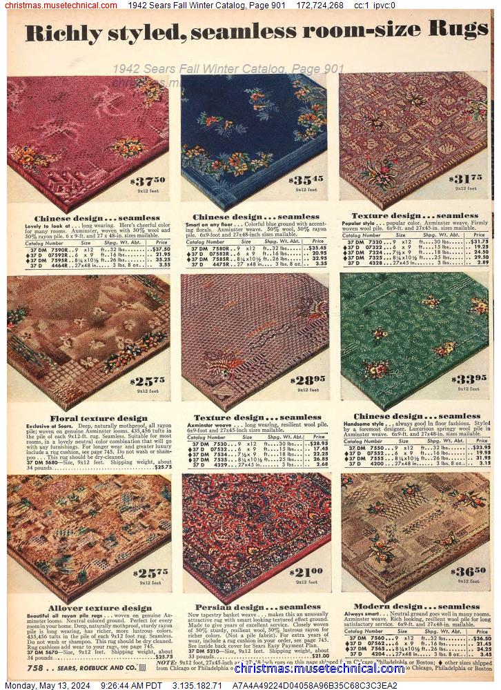 1942 Sears Fall Winter Catalog, Page 901