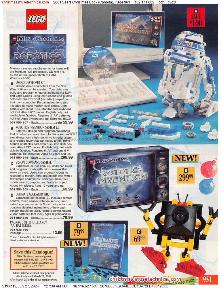 2001 Sears Christmas Book (Canada), Page 961