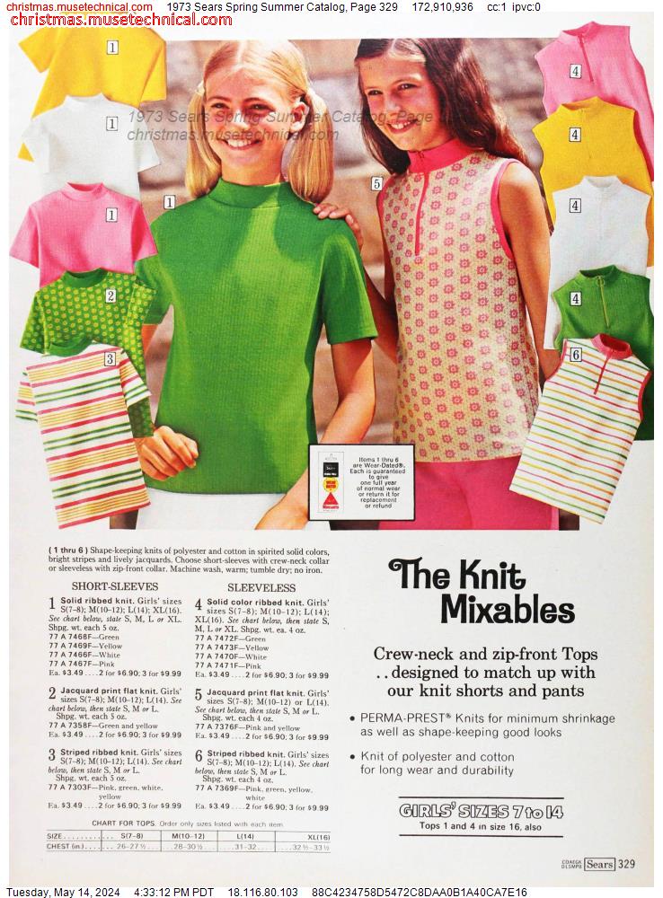 1973 Sears Spring Summer Catalog, Page 329