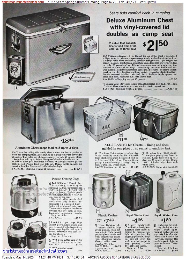 1967 Sears Spring Summer Catalog, Page 672