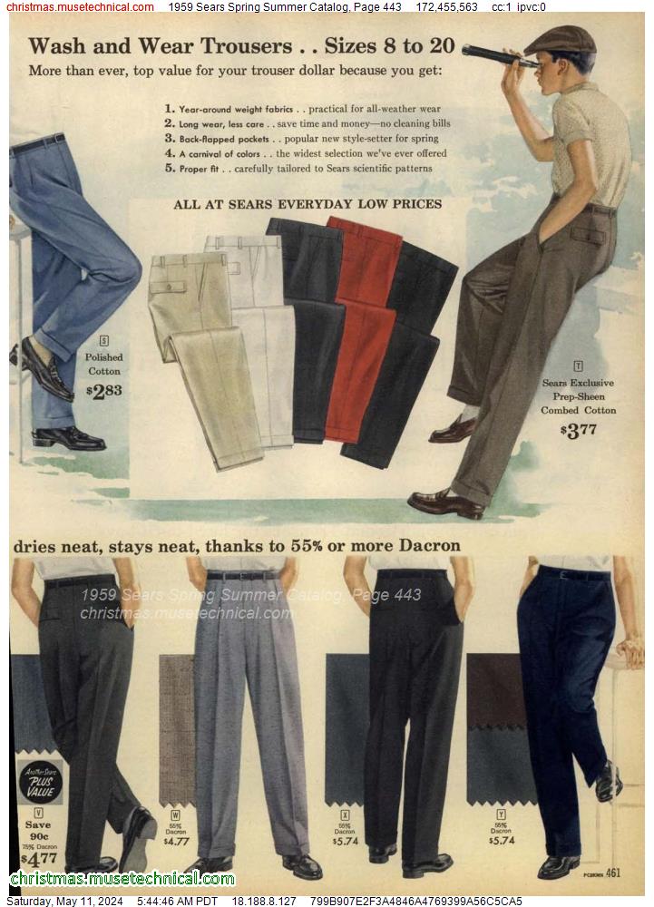 1959 Sears Spring Summer Catalog, Page 443