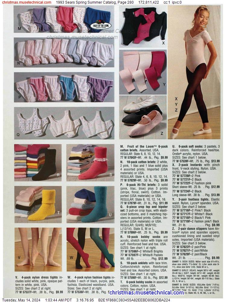 1993 Sears Spring Summer Catalog, Page 280