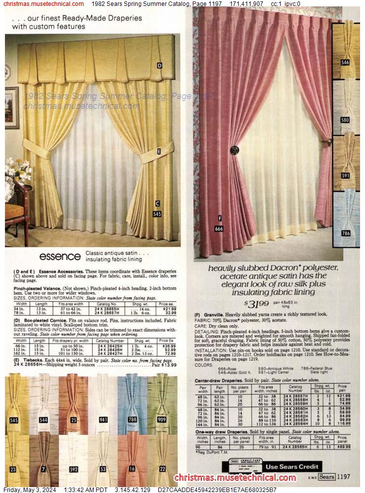 1982 Sears Spring Summer Catalog, Page 1197
