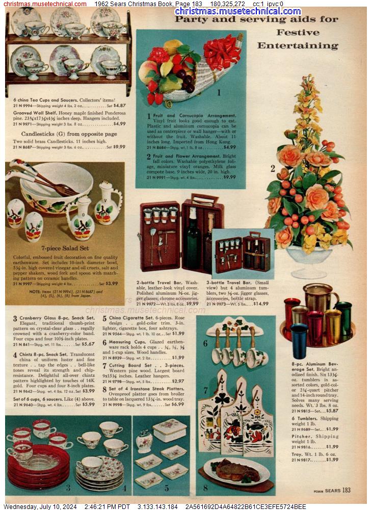 1962 Sears Christmas Book, Page 183