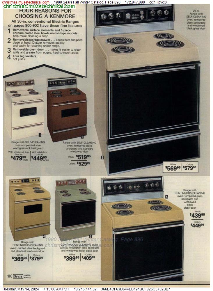 1980 Sears Fall Winter Catalog, Page 896