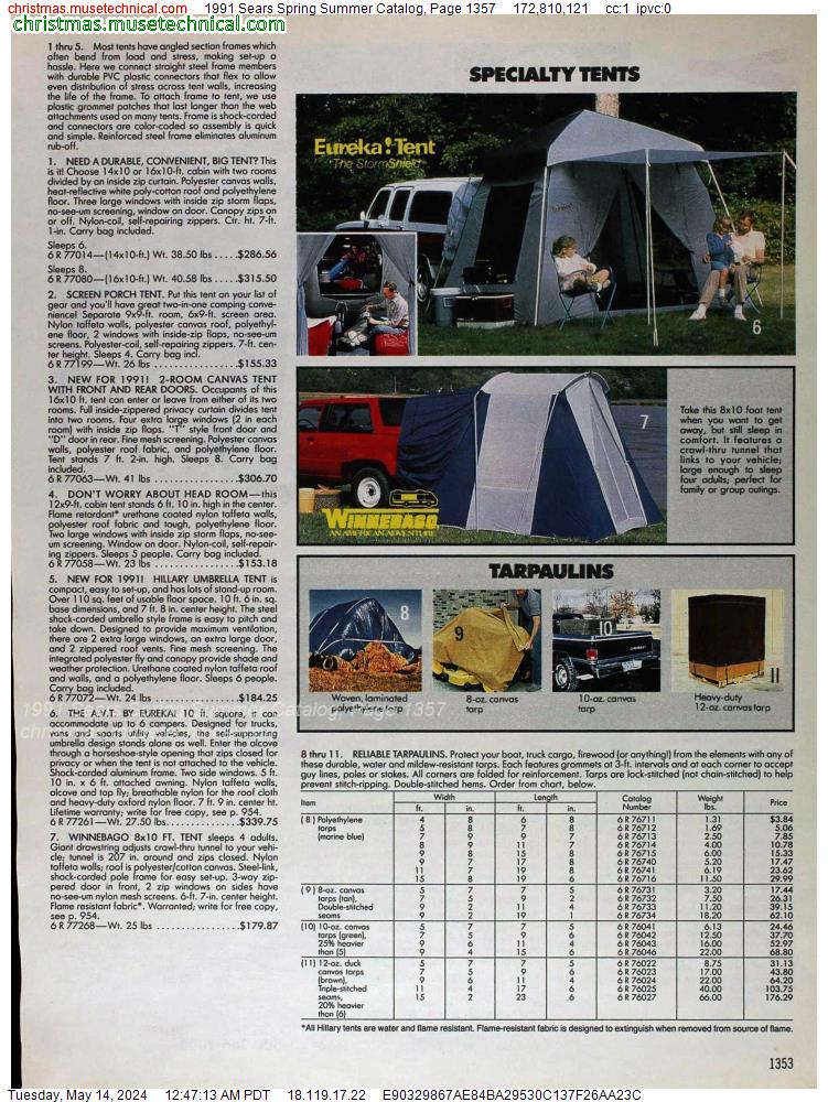 1991 Sears Spring Summer Catalog, Page 1357