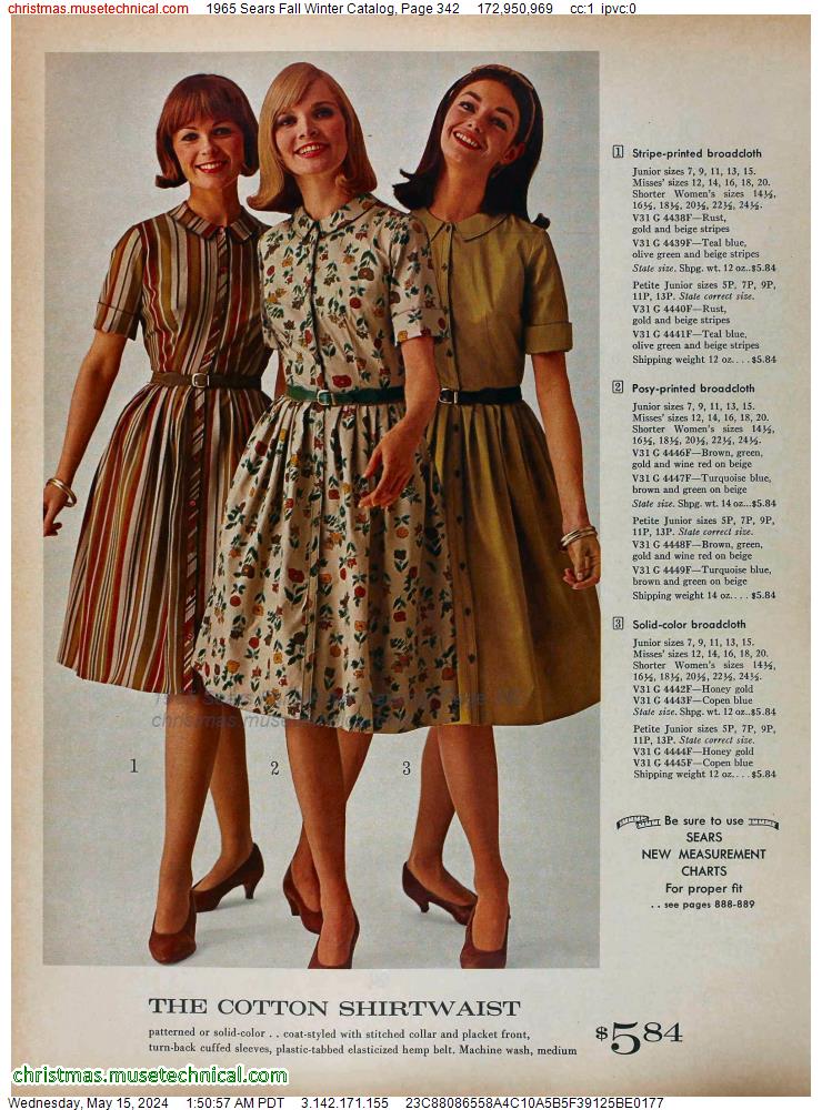 1965 Sears Fall Winter Catalog, Page 342