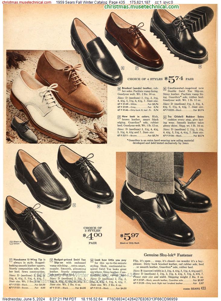 1959 Sears Fall Winter Catalog, Page 435