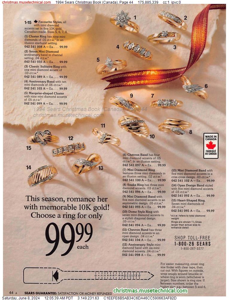1994 Sears Christmas Book (Canada), Page 44