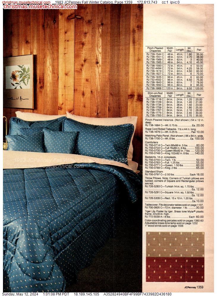 1983 JCPenney Fall Winter Catalog, Page 1359