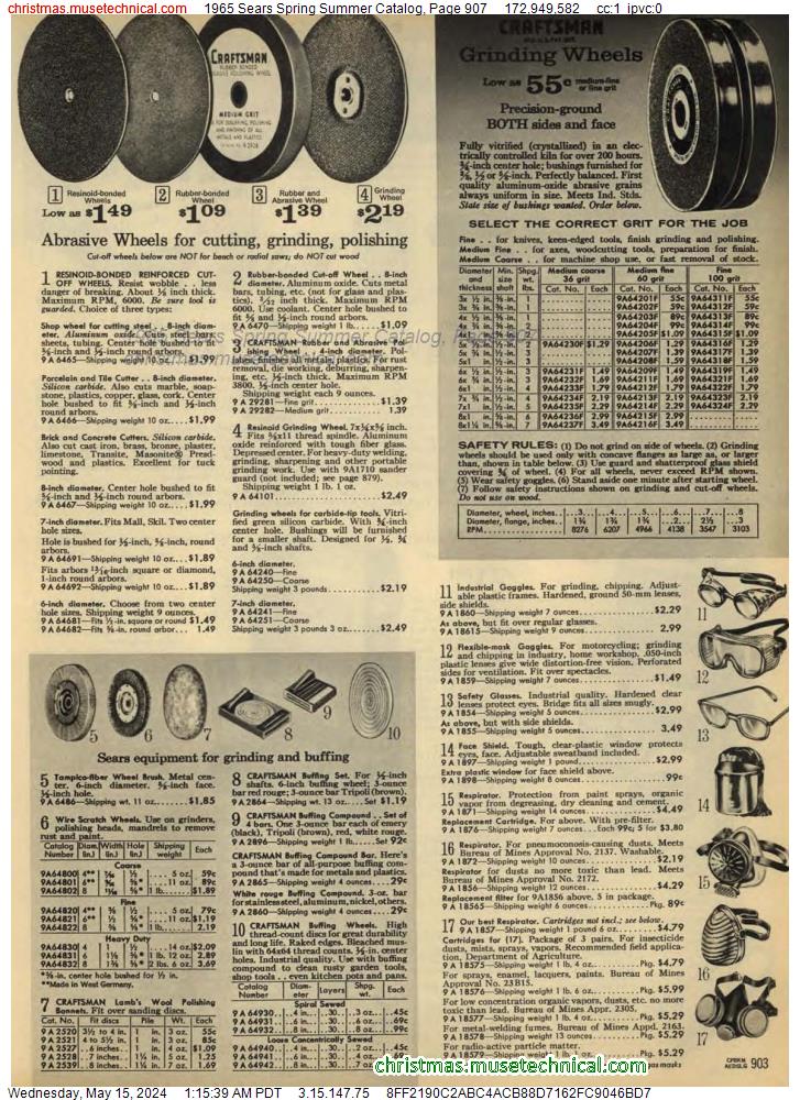 1965 Sears Spring Summer Catalog, Page 907