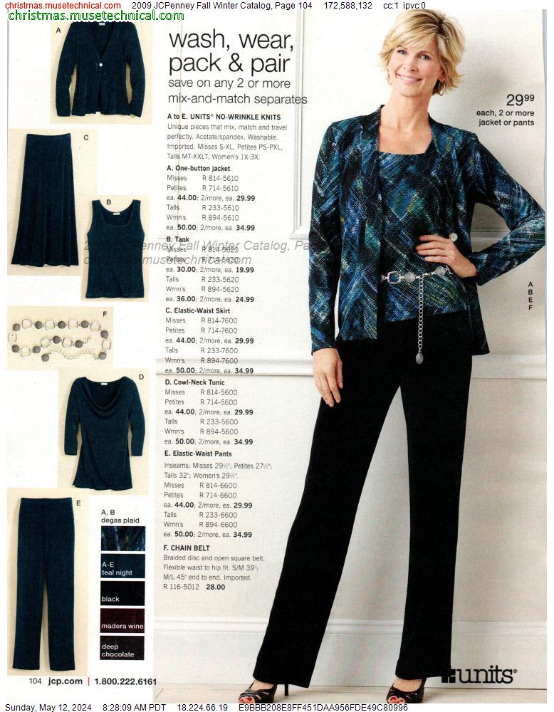 2009 JCPenney Fall Winter Catalog, Page 104