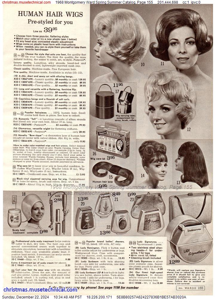 1968 Montgomery Ward Spring Summer Catalog, Page 155