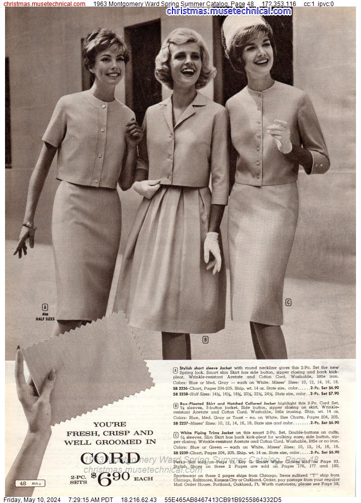 1963 Montgomery Ward Spring Summer Catalog, Page 48