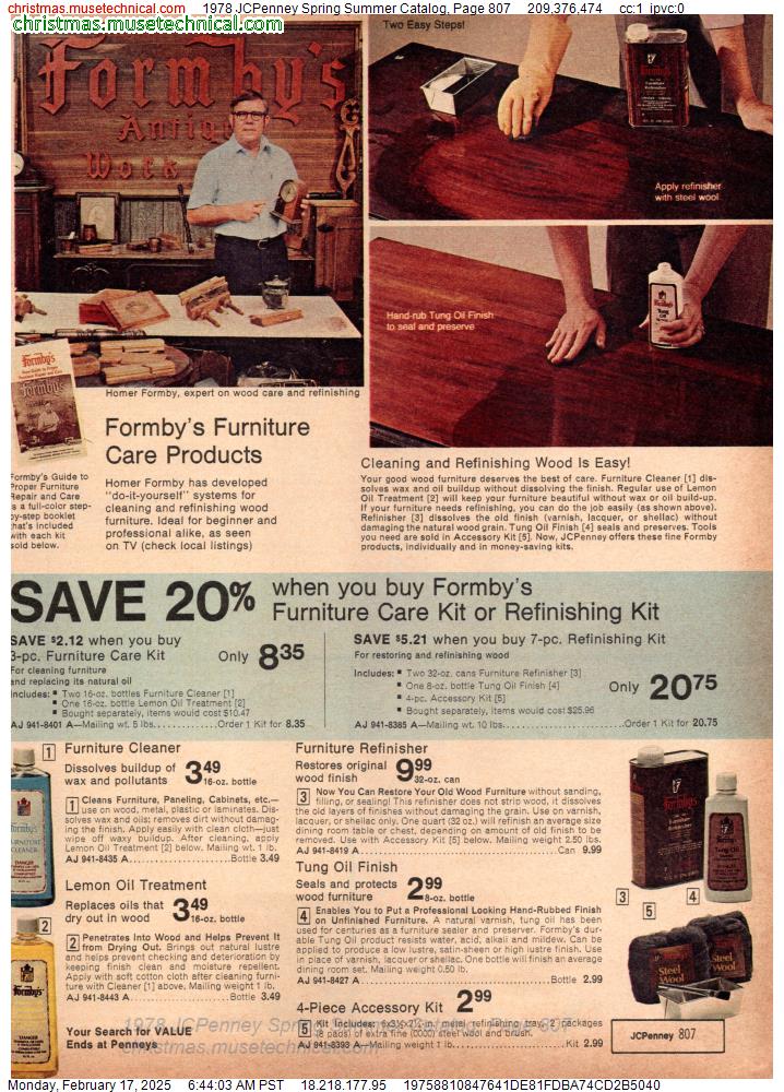 1978 JCPenney Spring Summer Catalog, Page 807