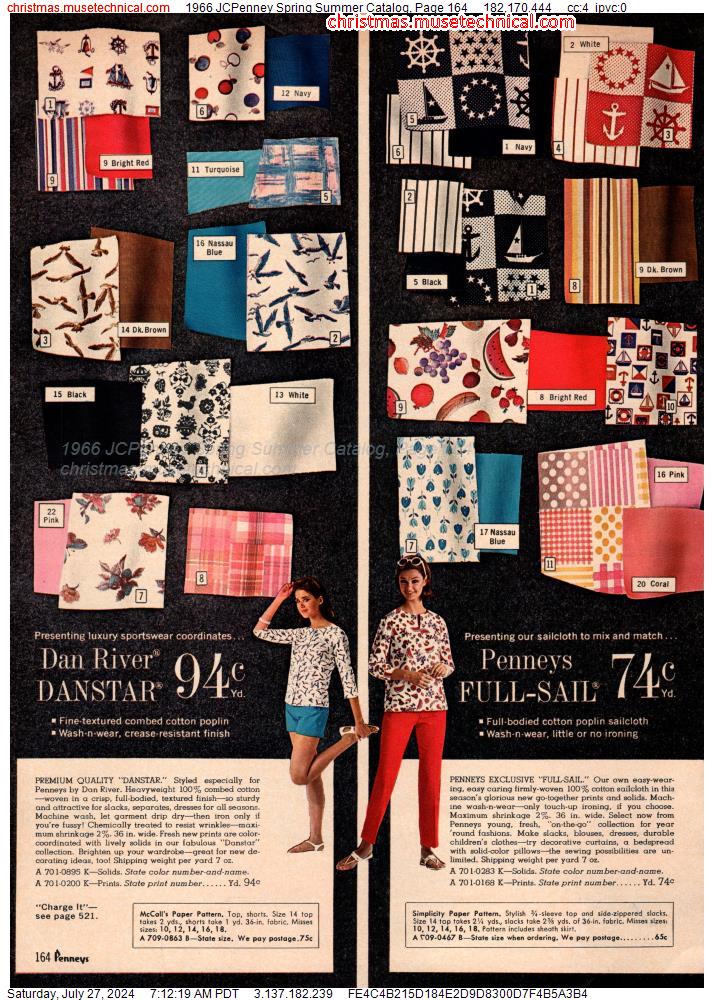 1966 JCPenney Spring Summer Catalog, Page 164