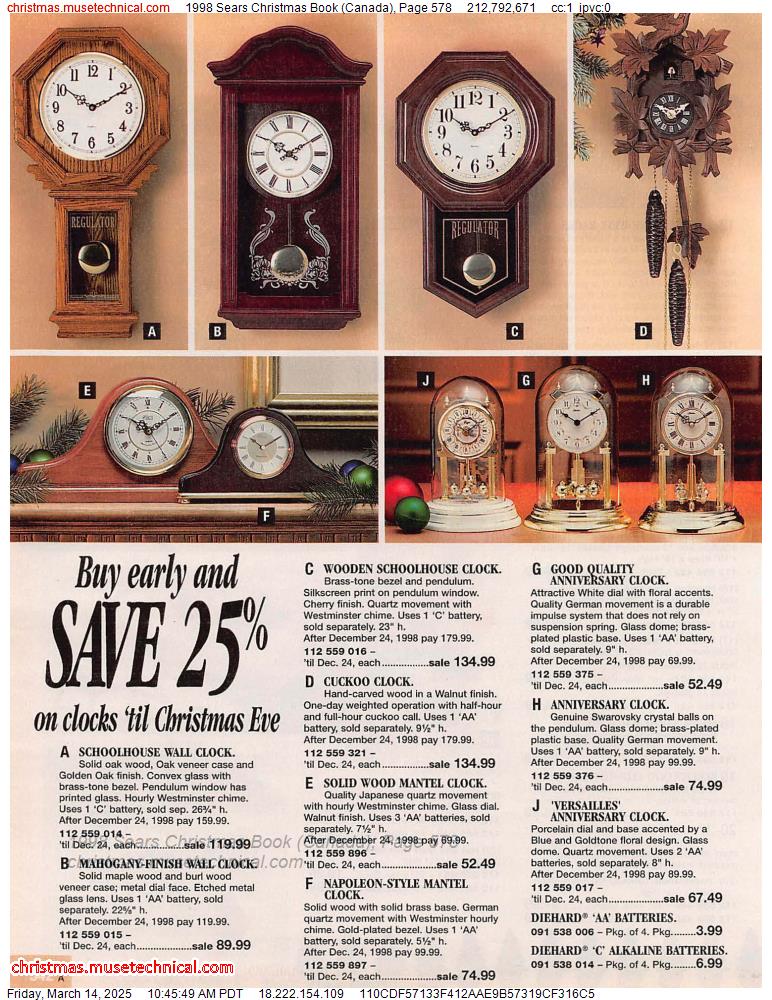 1998 Sears Christmas Book (Canada), Page 578