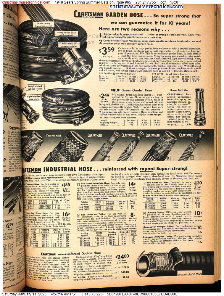 1948 Sears Spring Summer Catalog, Page 965