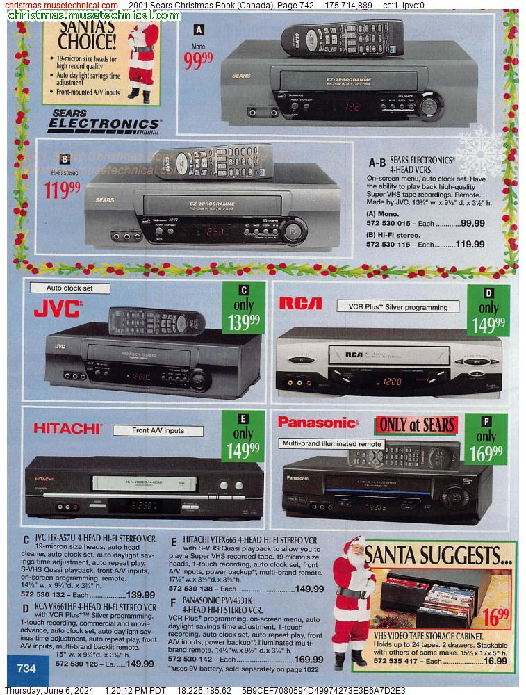 2001 Sears Christmas Book (Canada), Page 742