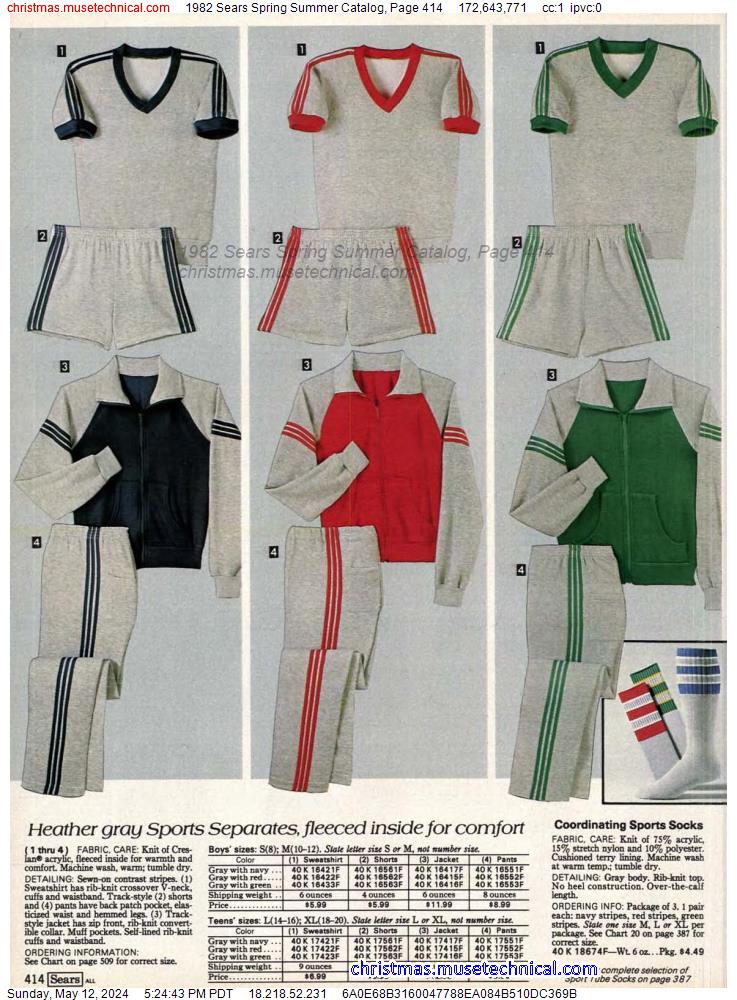 1982 Sears Spring Summer Catalog, Page 414
