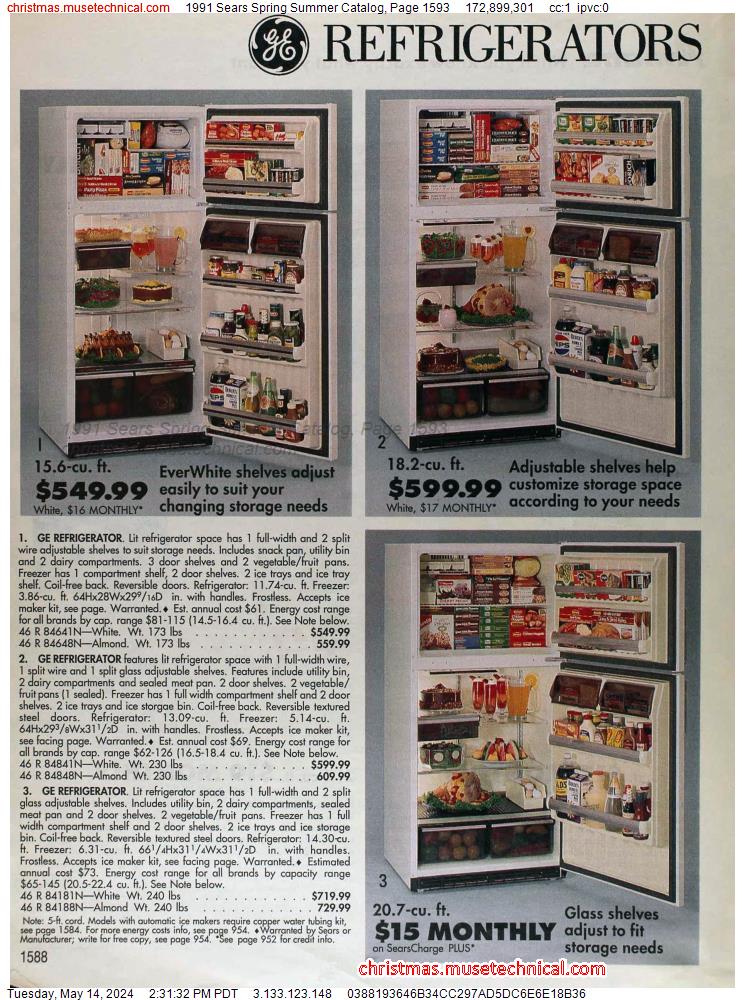 1991 Sears Spring Summer Catalog, Page 1593