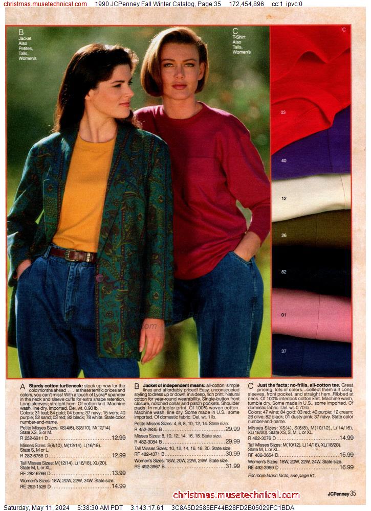 1990 JCPenney Fall Winter Catalog, Page 35