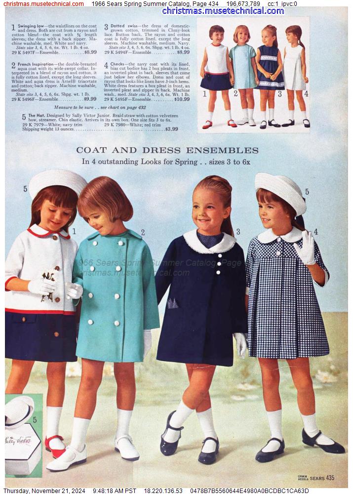 1966 Sears Spring Summer Catalog, Page 434