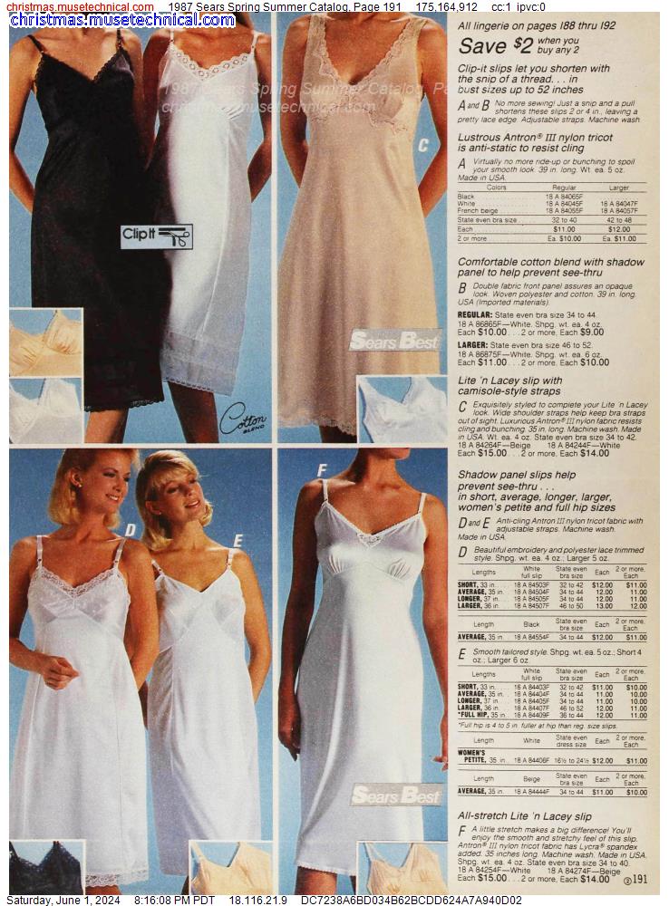 1987 Sears Spring Summer Catalog, Page 191