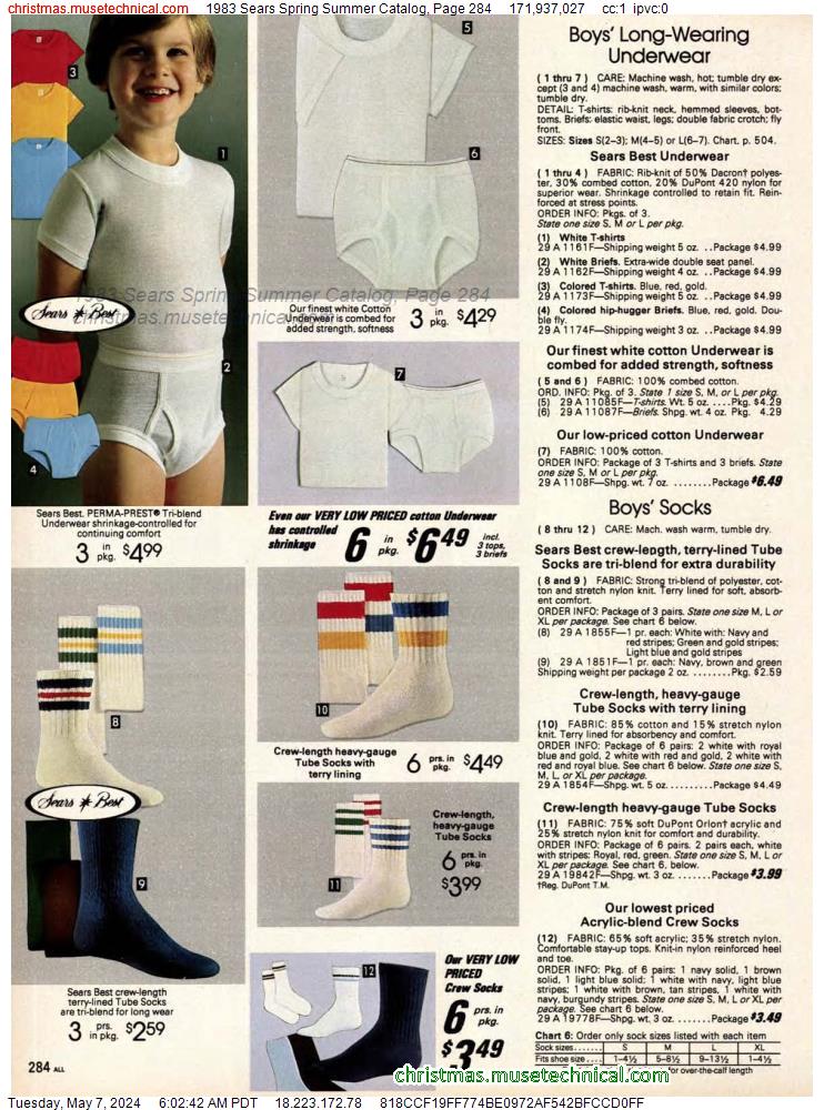 1983 Sears Spring Summer Catalog, Page 284