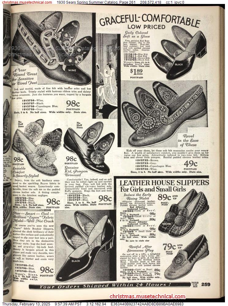 1930 Sears Spring Summer Catalog, Page 261