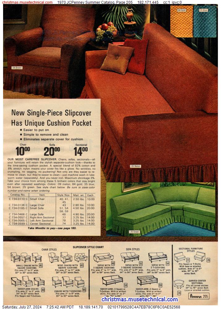 1970 JCPenney Summer Catalog, Page 205