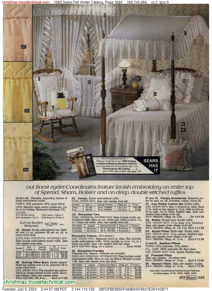 1980 Sears Fall Winter Catalog, Page 1685