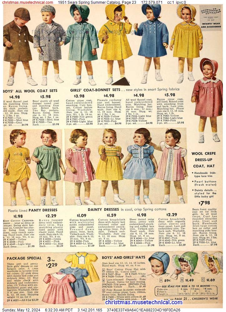 1951 Sears Spring Summer Catalog, Page 23