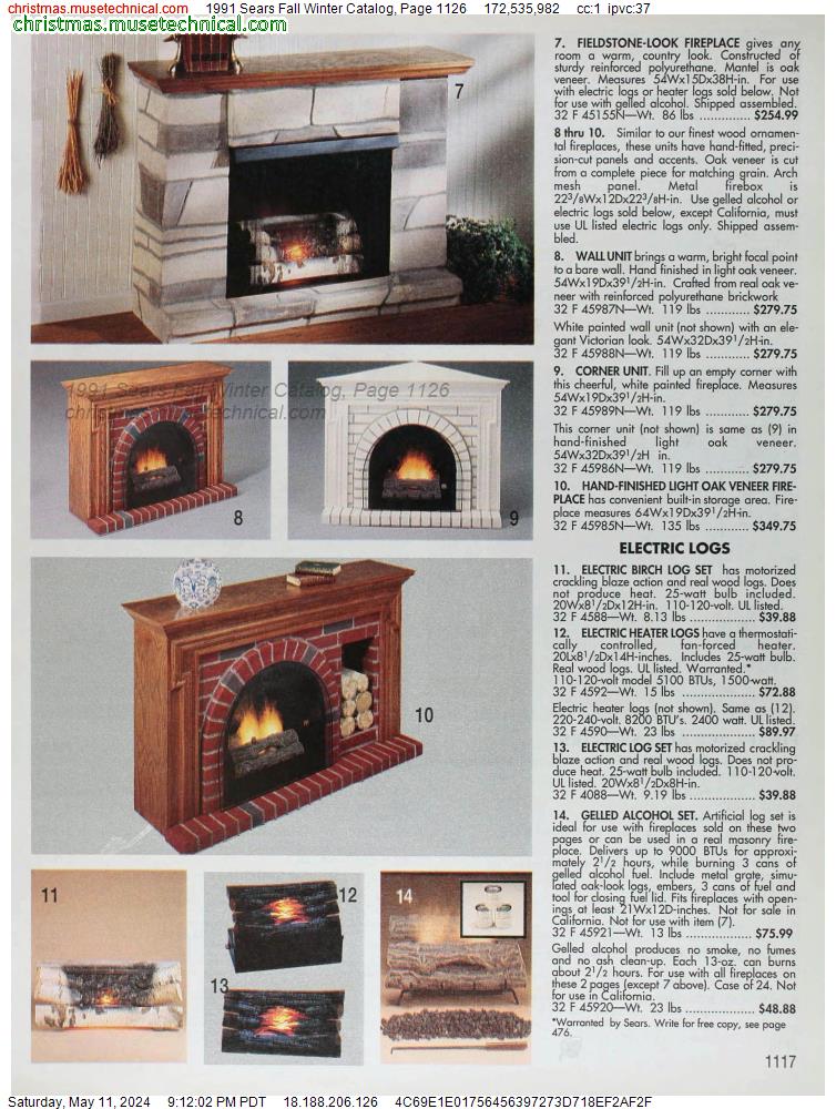 1991 Sears Fall Winter Catalog, Page 1126