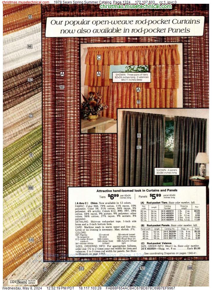 1978 Sears Spring Summer Catalog, Page 1324
