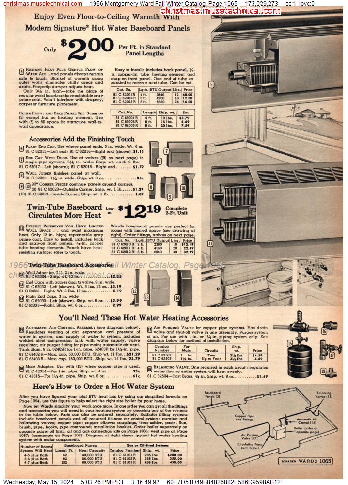 1966 Montgomery Ward Fall Winter Catalog, Page 1065