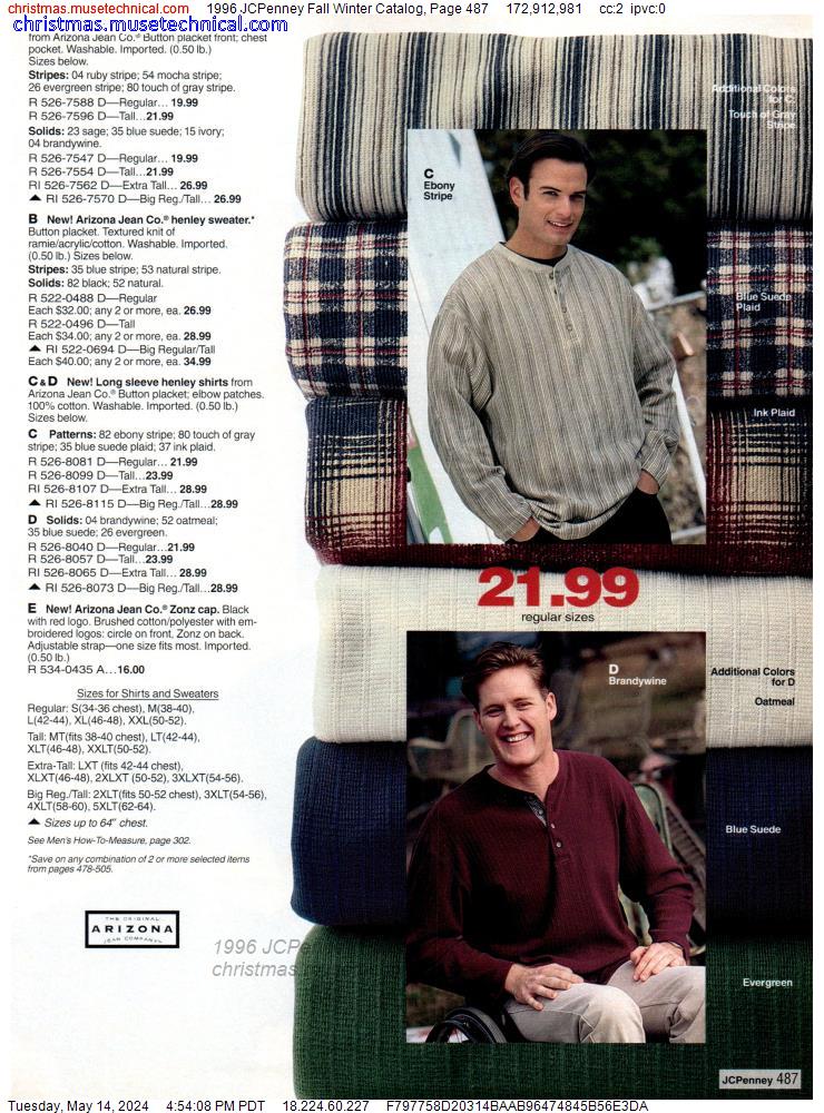 1996 JCPenney Fall Winter Catalog, Page 487