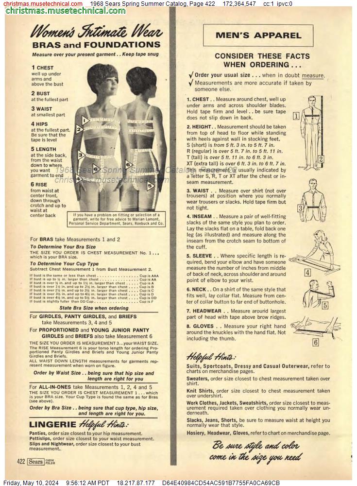 1968 Sears Spring Summer Catalog, Page 422
