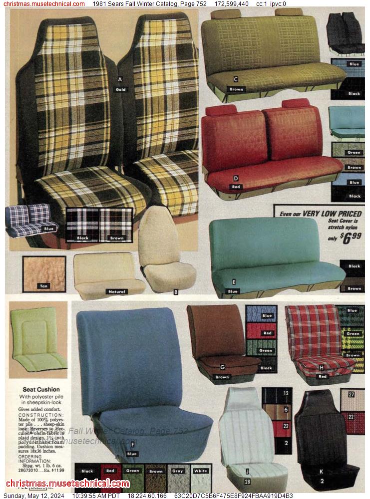 1981 Sears Fall Winter Catalog, Page 752