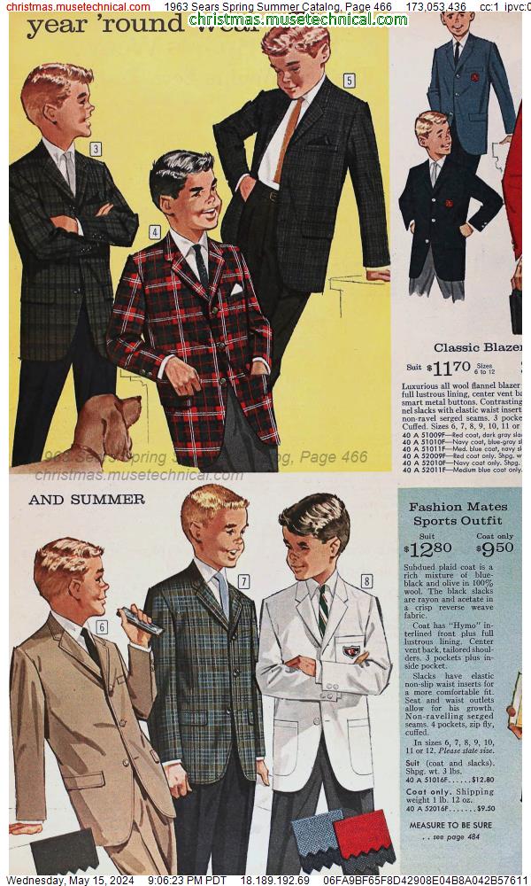 1963 Sears Spring Summer Catalog, Page 466