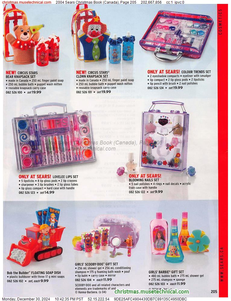 2004 Sears Christmas Book (Canada), Page 205