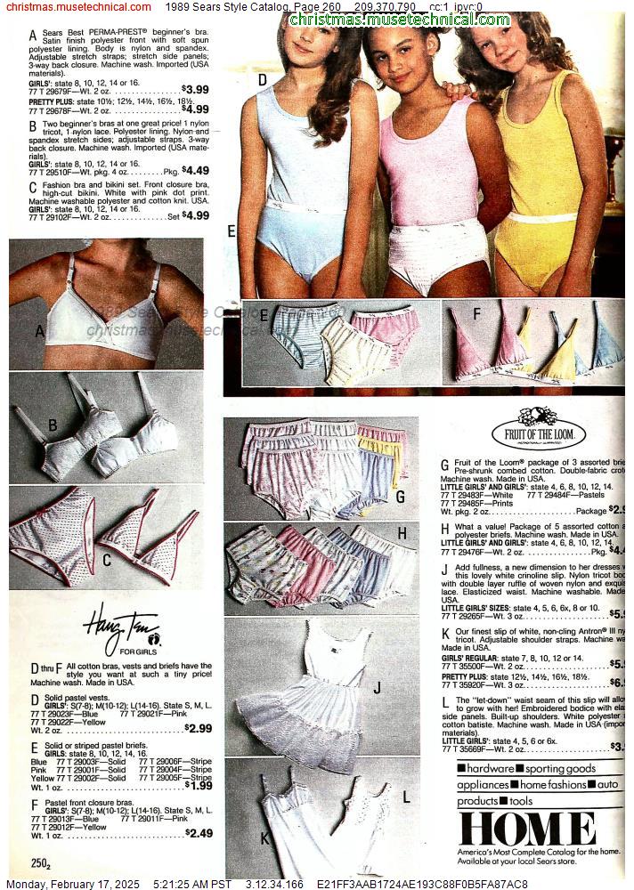 1989 Sears Style Catalog, Page 260