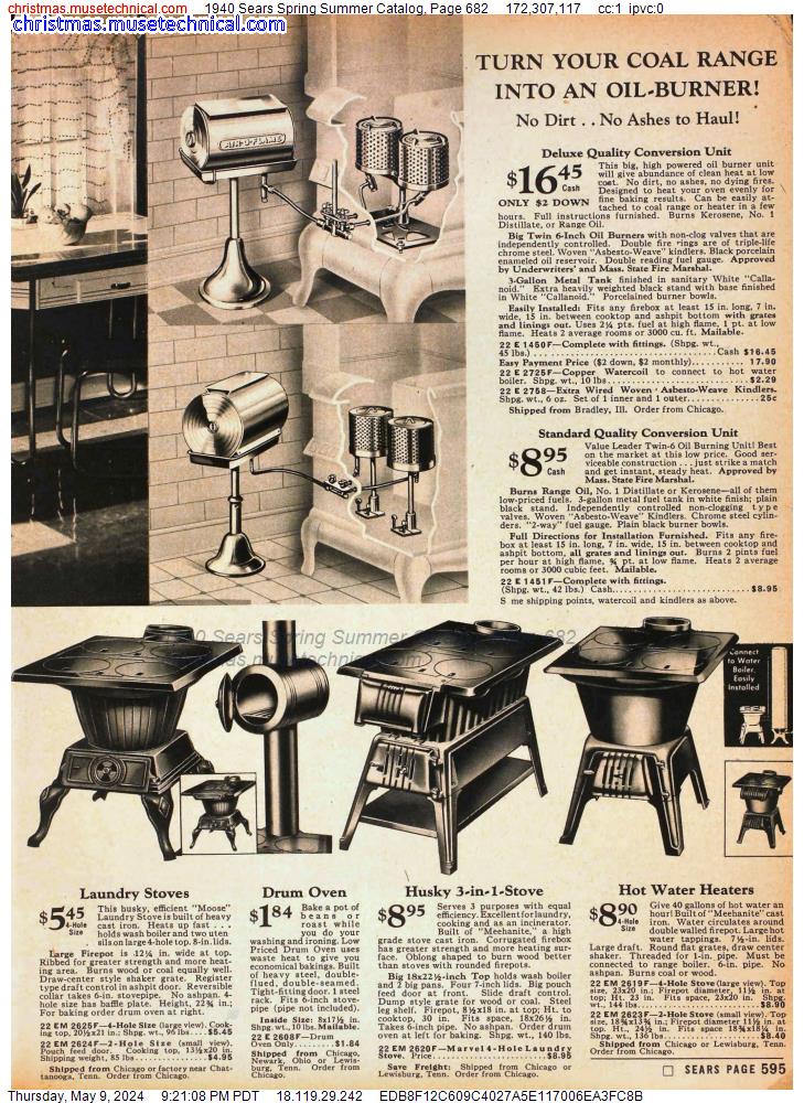 1940 Sears Spring Summer Catalog, Page 682