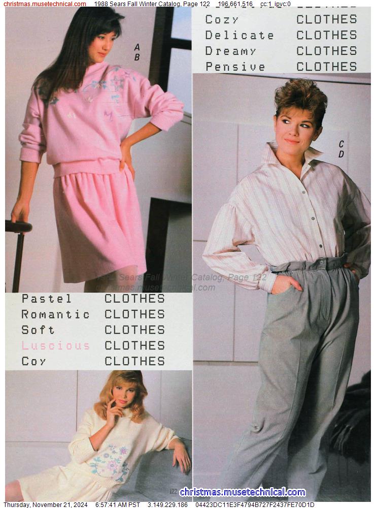 1988 Sears Fall Winter Catalog, Page 122